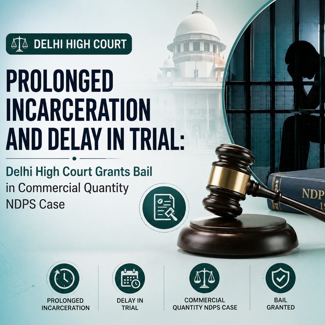 Prolonged Incarceration and Delay in Trial: Delhi High Court Grants Bail in Commercial Quantity NDPS Case